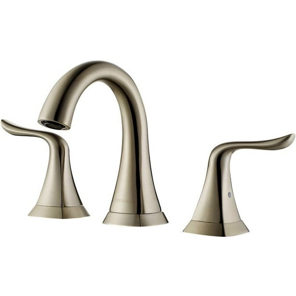 Vinnova Beverly 8" Two Handle Widespread Bathroom Faucet in Nickel
