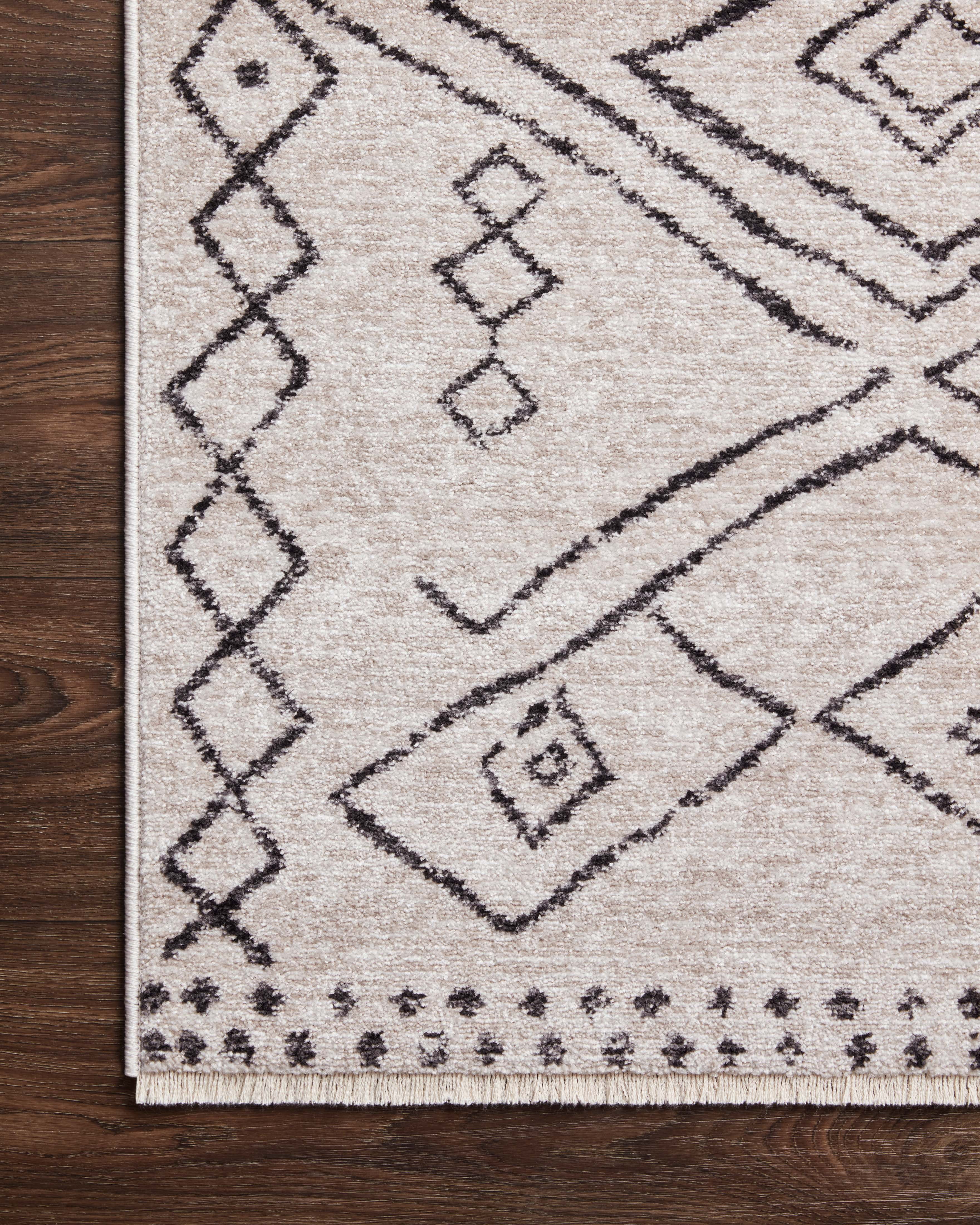 Loloi Vance Dove / Charcoal 2'-3" x 3'-10" Accent Rug