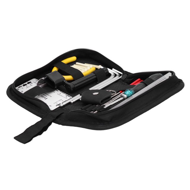 Kit de Configuration de Guitare Acoustique, 23pcs Outil de Réparation de Guitare Banjo Kit de Configuration Outil de Maintenance des Basses Conçu pour les Professionnels