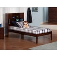 thumbnail image 1 of AFI Newport Twin Solid Wood Platform Bookcase Bed in Walnut, 1 of 6