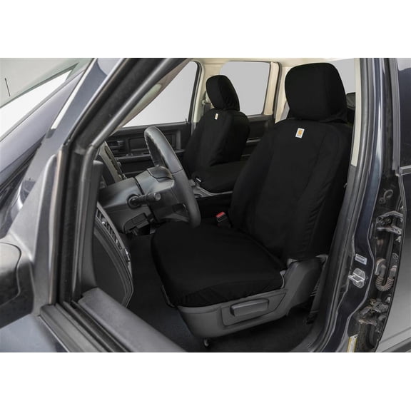 Covercraft 10-23 Toyota 4Runner Carhartt Super Dux SeatSaver Custom Front Row Seat Covers - Black
