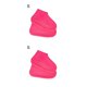 thumbnail image 4 of Inteprter Cubierta de zapatos Protector de zapatos impermeable de silicona Cubrezapatos antideslizantes resistentes al desgaste, rosa, S Rosado S 2piezas, 4 of 6