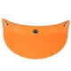 thumbnail image 1 of Visera para casco de motocicleta universal con 3 cierres a presión, 15 cm x 5 cm naranja, 1 of 9