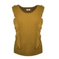 thumbnail image 1 of GEORGE G BLUSA CR SM OLANES LATERALES MOSTAZA, 1 of 4