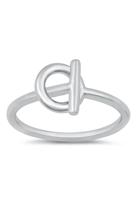 Beautiful Bar Link Promise Ring .925 Sterling Silver Band Jewelry Female Male Unisex Size 5