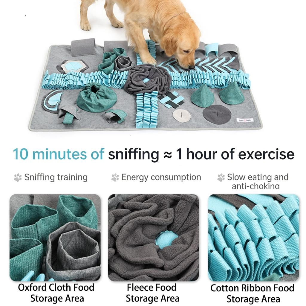 Giaone Washable Dog Enrichment Toy Engaging Foraging Mat For Treat And Cognitive Development