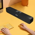 thumbnail image 1 of Altavoz de escritorio Hugo barra de sonido compacto Mini negro 6W AUX, 1 of 10