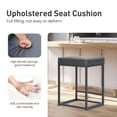 thumbnail image 5 of Sophia & William 24" Bar Stool Counter Height Bar Stools with Footrest, Set of 2, Gray, 5 of 6
