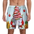 thumbnail image 3 of Uemuo Funny Christmas Gnome Pattern Mens Swim Trunks Quick Dry Board Shorts with Mesh Lining, Stretch Beach Shorts Quick Dry No-Chafing Board Shorts-Small, 3 of 9