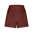 thumbnail image 5 of QATAINLAV Wide Leg Shorts for Women Loose Fit Lounge Sleep Shorts 2025 Trendy Casual Summer Drawstring Elastic Waist Bermuda Shorts with Pockets Red L Fall Savings, 5 of 7