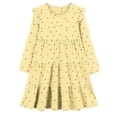thumbnail image 4 of YHAJDS Teen Girls Dresses Long Sleeve Round Neck Heart Print Layered Tiered A Line, 4 of 5