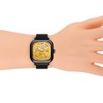 thumbnail image 4 of Reloj de pulsera para hombre de moda - Reloj de pulsera automático con esfera hueca Reloj de negocios mecánico con caja Ecomeon no, 4 of 6