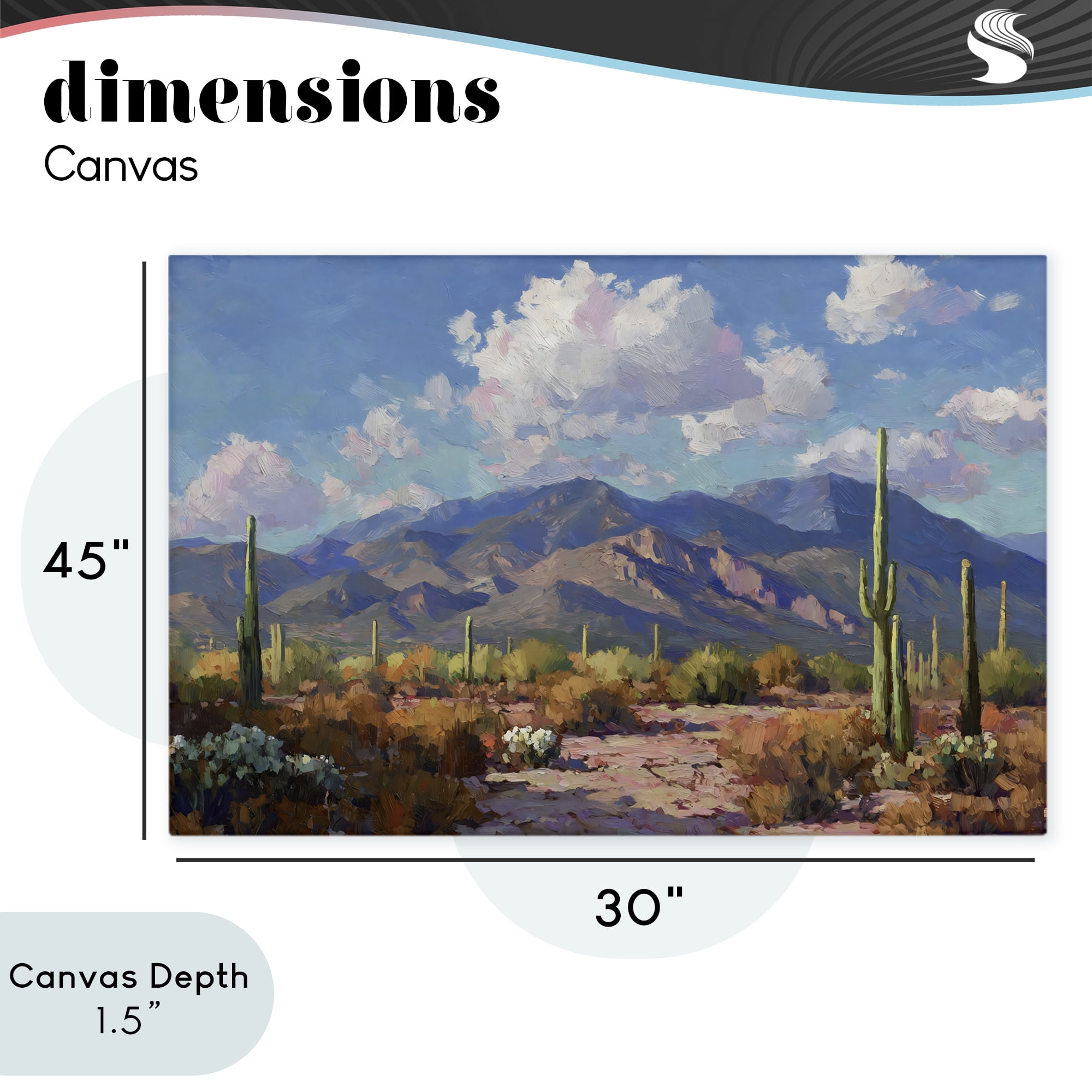 Stupell Industries Desert Mountains at Sunset Glow Canvas Wall Art, design by Gina Kelly