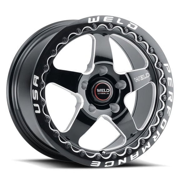 Weld Ventura Beadlock Wheels 17x10 Gloss Black