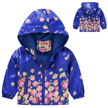 

Sweater For Child Toddler Boys Girls Casual Jackets Printing Cartoon Hooded Outerwear Zipper Long Sleeve Windproof Coat
