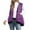 Purple, variant on yuCgh Women's Casual Fashionable And Comfortable Jacket With Zipper And Hooded Casual Vest Coat with Practical Design for Layering and Style,Black L