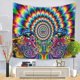 thumbnail image 4 of (150 X 200 cm, Hippie 5) Tapiz de pared de mandala, tapices hippies psicodélicos para colgar, tapiz de pared decorativo, tapiz estético para colgar en la pared para dormitorio, 4 of 5