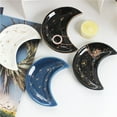 thumbnail image 6 of 2PCS Jewellery Tray Decorative Bowl Ceramic Ring Dish Moon Shaped Tray Holder, 6 of 6