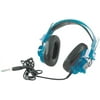 Califone 2924AVPS-BL Deluxe Stereo Over-Ear Headphones, 3.5mm Plug with 1/4 Inch Adapter, Straight Cord, Blue, Each