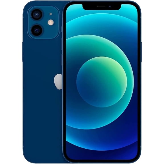 Restored Apple iPhone 12 A2172 Smartphone A14 Bionic Chip Unlocked, Blue 128GB 1 Pack