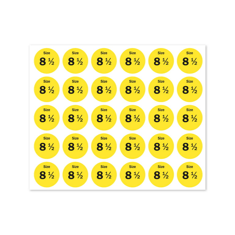 in Stock Labels Fluorescent Yellow Pricing Sale Circle Stickers, 0.75 Inches Round, 500 Labels on A Roll