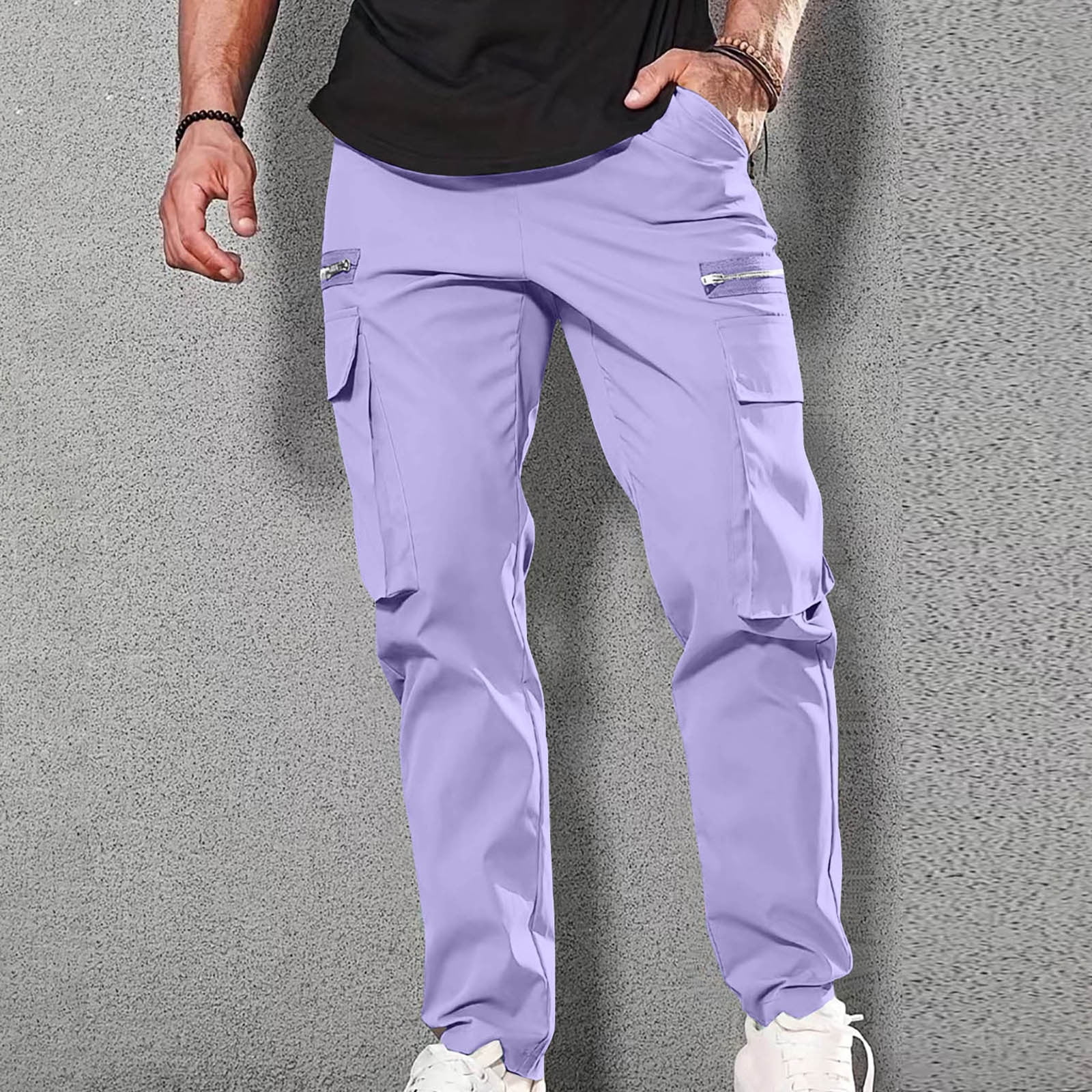 Wyongtao Men's Cargo Pants Relaxed Fit Sport Pants Jogger