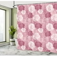 thumbnail image 5 of Ambesonne Rose Flowers Shower Curtain, Romantic Petal Motif, 69"Wx84"L, Dried Rose Pale Rose, 5 of 5