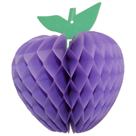 3-pack Devra Party 7 Inch Honeycomb Tissue Paper Apple Decoration, Lavender