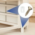 thumbnail image 6 of Uxcell 100 Pack 5.9x8.5mm Plastic Hinge Dowel Inserts with M4 Self-Tapping Screws for Furniture Cabinets Wardrobes Door, White, 6 of 7
