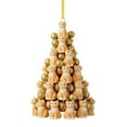 thumbnail image 2 of Neoyler Christmas Tree Ornaments Cute Animal Stack Decorations with Ribbon for Holiday Christmas Decorations Suit Gift and Home Decor 3.1in Yellow, 2 of 2