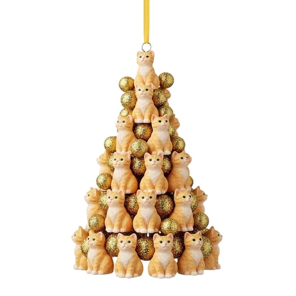 hulanddfd Christmas Tree Ornaments - Stacking Cute Animals,Christmas Hanging Decorations for Xmas Tree Party Decor Cats
