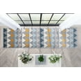 thumbnail image 6 of Well Woven Lincoln Modern Scandinavian Geometric Grey Gold Runner Rug 2'7" x 9'10", 6 of 8