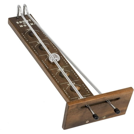 WE Games Shoot The Moon - Classic - Dark Stained Solid Wood - 17.5 inches