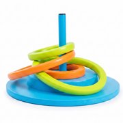 Open Box TRC Recreation 12" Super Soft  Floating Swimming Pool Ring Toss Game - Red/Green