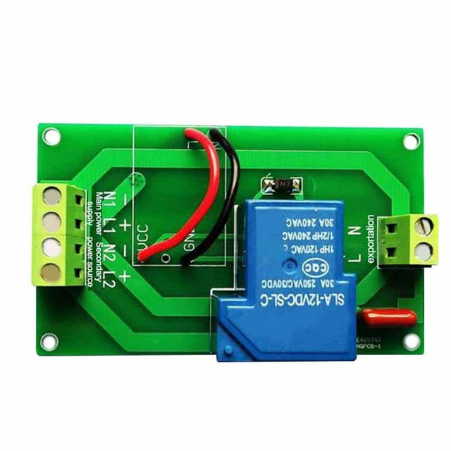 BTOER 5/12/24V Dual Power Automatic Switch/Main/Backup Power Conversion Switch Module Dual Power Switch Module Switching Mode Power