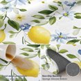 Round Rug 7ft, Lemon Eucalyptus Low Pile Washable Rugs for Playroom ...