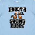 thumbnail image 4 of Inktastic Daddys Skiing Buddy Kids Skis Boys or Girls Baby T-Shirt, 4 of 5