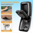 thumbnail image 5 of Waterproof Key Safe Box Wall-mounted Key Box Outdoor Key Box Safe Key Box Wall-mounted Key Safe Box-share Access To Your Keys Safely Black 121*95*62mm, 5 of 5