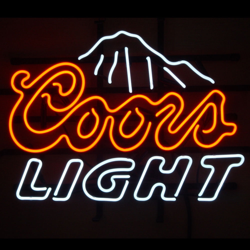 Coors Light Lite Beer LED Neon Light Sign Plate Flag Bar Club Pub Drink Gift 