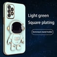 thumbnail image 1 of Funda con soporte plegable de astronauta para Samsung Galaxy S23 S22 S21 S20 S10 Plus Ultra A54 A52 A72 A12 A32 4G 5G cubierta con soporte chapado Fivean unisex, 1 of 2