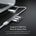 thumbnail image 6 of Docooler Type C to USB 3.0 Hub 4 Ports 4-in-1 Docking Station Ultra Slim USB Splitter  and Play Compatible with  ProAir  Pro  XPS PC Flash Drive, 6 of 7
