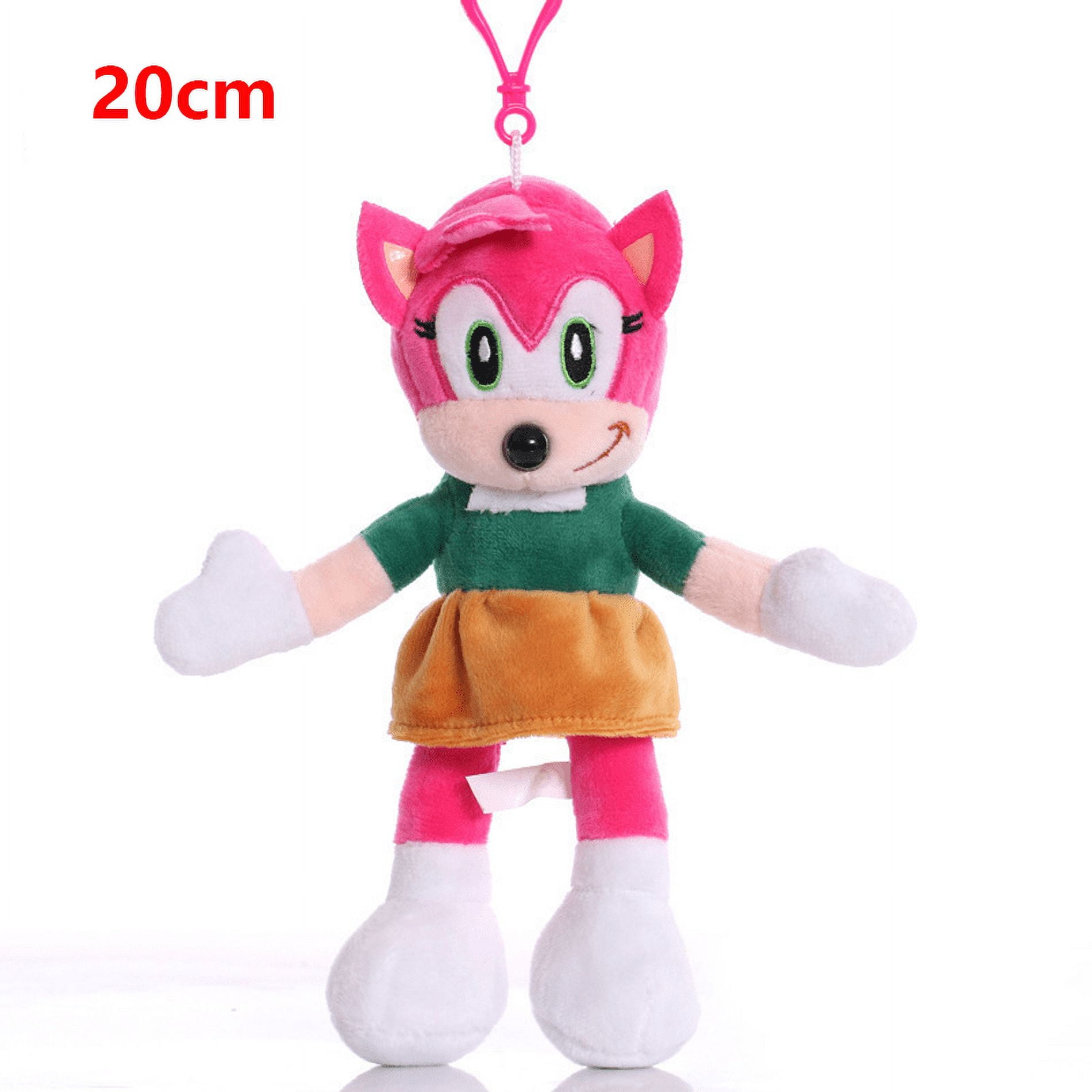 Sonic peluches toy cartoon hedgehog Amy Rose knuckle tail soft