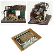 Handmade DIY Dioramas Building Model Kits,Wood Ruins ,1:35 Architecture Scene Layouts