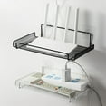 thumbnail image 6 of Wifi Router Shelf Wall Mount Shelf WiFi Router Storage Holder for Set Top Box, 6 of 13