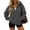 03# Dark Gray, variant on Qwertyu Quarter Zip Sweatshirt Women Half Zipper Workout Oversized Hoodies with Pocket Lightweight Y2K Pullover 2026 Clothes Navy S