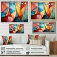 thumbnail image 4 of Designart "Rainbow Colored Cubist Forms III" Cubism Canvas Art Print, 4 of 5