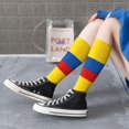 thumbnail image 7 of Colombian Flag Knee High Socks for Women Long Leg Warmers Socks, 7 of 7
