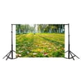 thumbnail image 3 of ABPHOTO 7x5ft Photography Backdrop Forest Nature Landscape Green Field Fall Leaves Photo Background Backdrops, 3 of 4