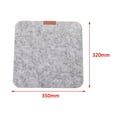 thumbnail image 2 of Soft Mouse Pad Table Computer Desk Mat Cushion Home Office Felt Laptop Cushion Office Home Light Grey, 2 of 6