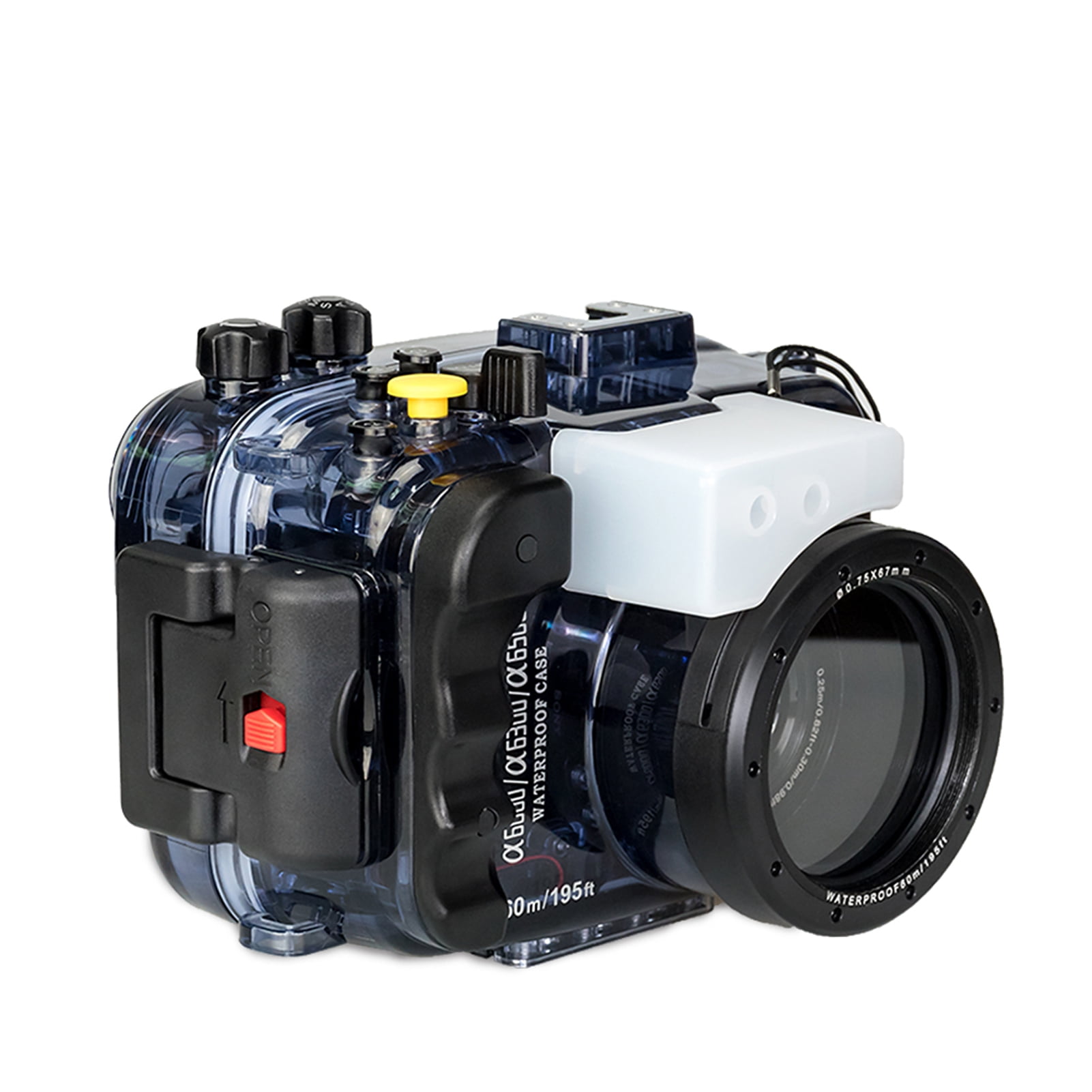 Grey 30m Waterproof Diving Filter Lens Cover Protective Housing Case for AKASO EK7000 